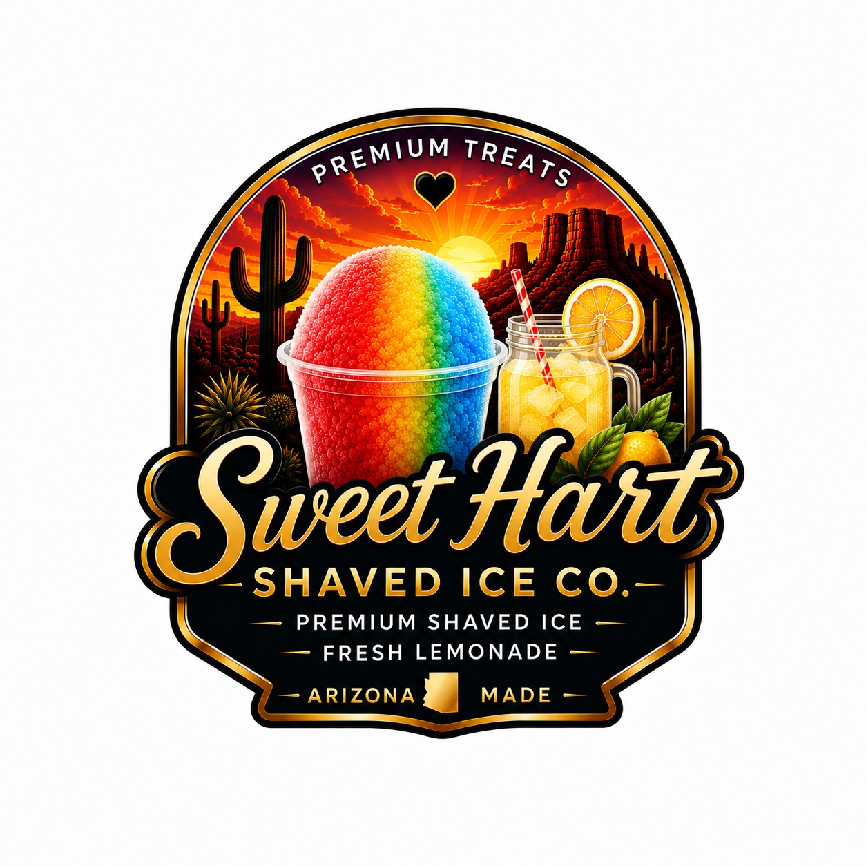 Sweet Hart Shaved Ice Co. logo